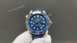 Omega Seamaster 300m 2824 Movement 42mm Blue Face Rubber/Steel Band Watch